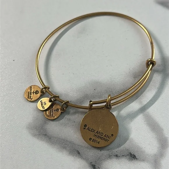 Pre owned Alex and Ani 2014 Charm Bangle Bracelet - Picture 8 of 13